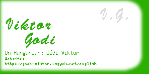 viktor godi business card